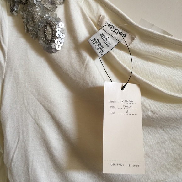 NWT Vertigo Paris one shoulder blouse, size S. - Picture 4 of 5